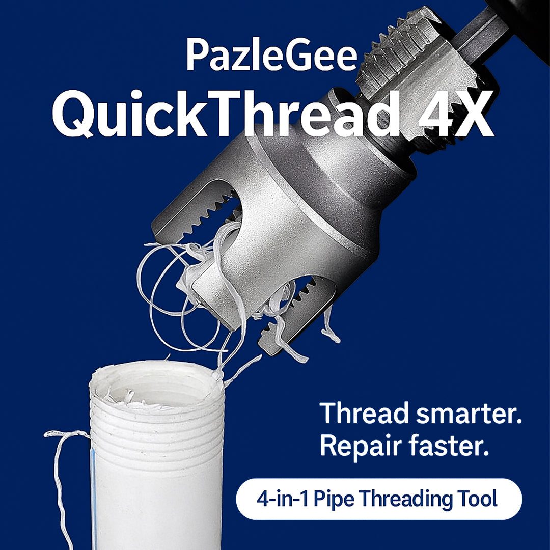 PazleGee QuickThread 4X™ – 4-in-1 Pipe Threading Tool for PPR & PVC